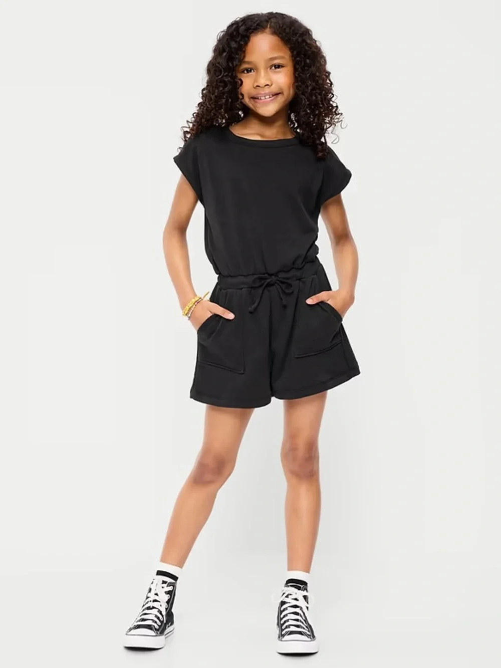 Girls French Terry Utility Romper 3pc Set- NWT